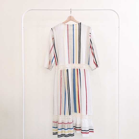 Zara Striped Dress Multicolored NWT Size Small - Picture 4 of 8